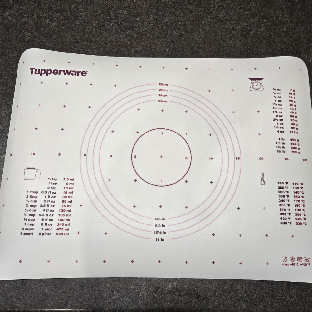 Tupperware Pastry Sheet